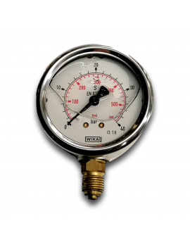 MANOMETRE 1/4 GAZ D63 0.6 BAR