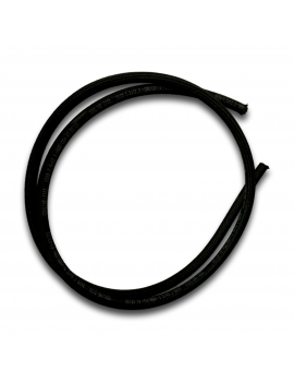 MANICOTTO BENZINA D8 INTRECCIATO TESSILE NERO 1M