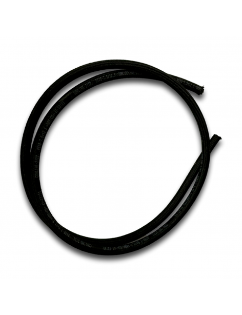 MANICOTTO BENZINA D8 INTRECCIATO TESSILE NERO 1M