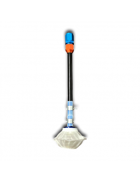 KIT TUBO TUFFANTE RIGIDO CON PESCANTE E RACCORDO - L214MM