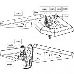 Left door hinge
