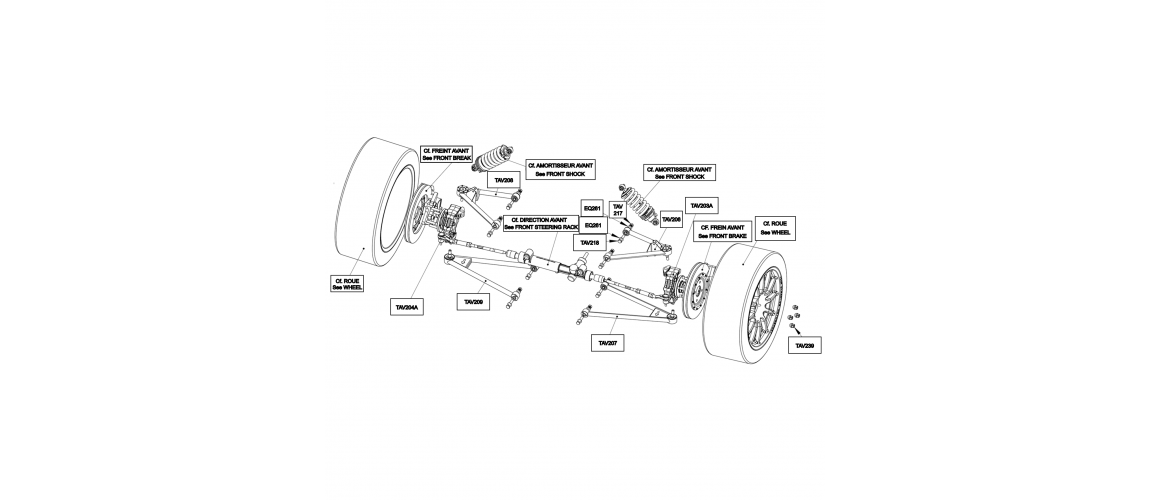 Spare parts - Mitjet International - Mitjet 2L - Front suspension