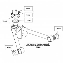 Upper right front wishbone