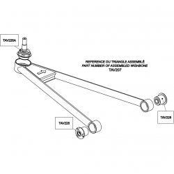 Triangle avant gauche inférieur