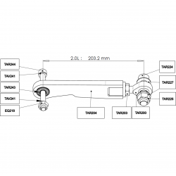 Rear axle anti-torque link