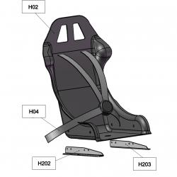 Sedile a guscio passeggero