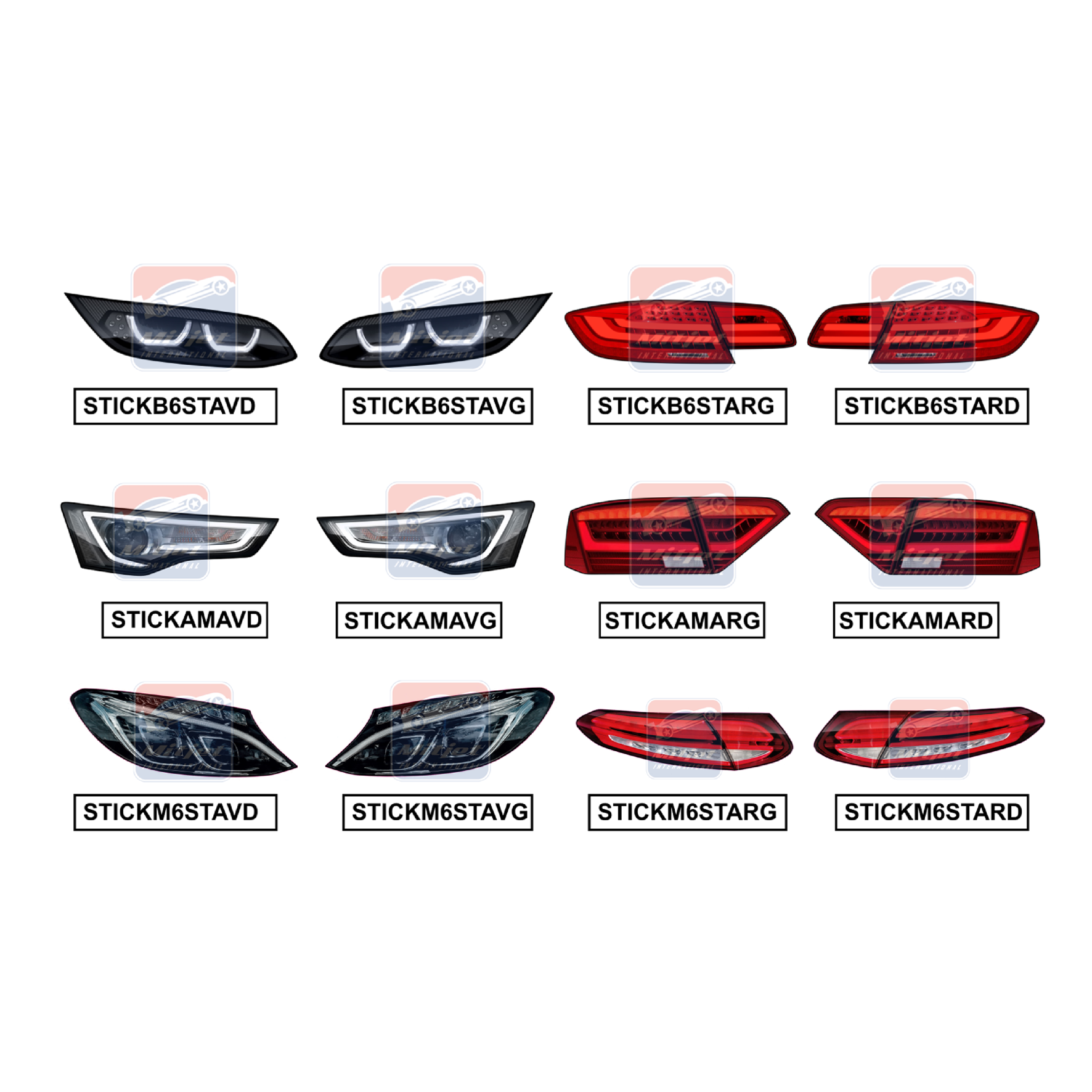 Pièces détachées - Mitjet International - Mitjet ST - Carrosserie - Stickers