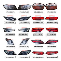 Headlight stickers