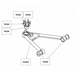 Upper left front wishbone